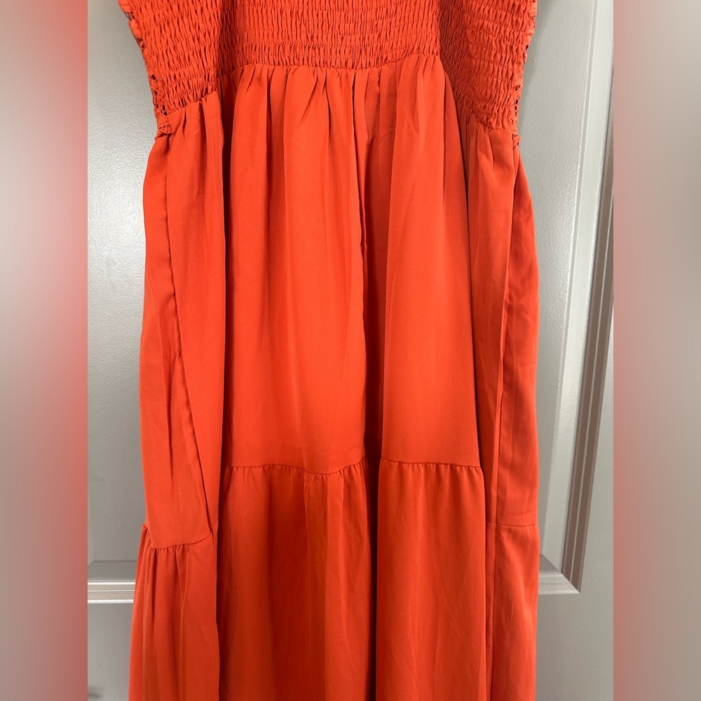 Dokuritu Women's Crochet Lace Maxi Summer Vacation Spaghetti Strap Long Dress - Picture 10 of 13